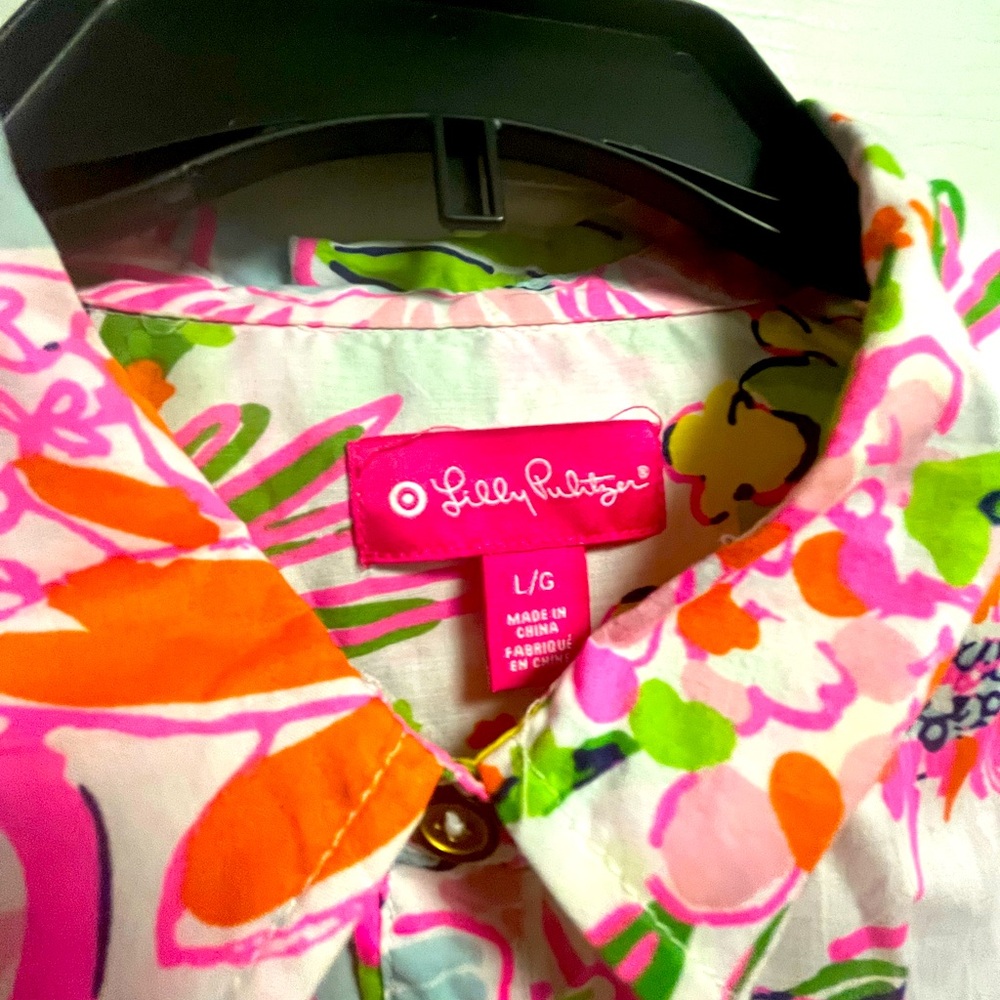 Lilly Pulitzer for Target button down shirt size large